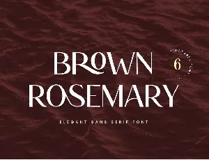 Brown Rosemary font