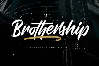 Brothership font