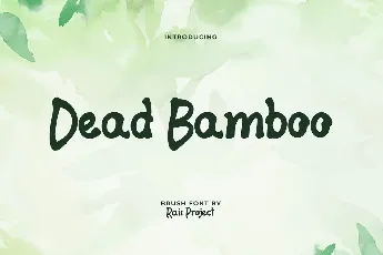 Dead Bamboo font