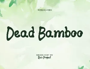 Dead Bamboo font