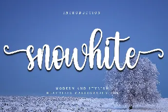 Snowhite font