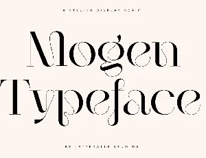 Mogen font