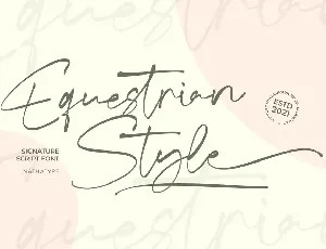 Equestrian Style font