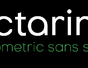 Octarine Family font