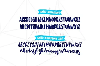 Sunrise International font