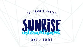 Sunrise International font