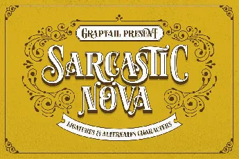 Sarcastic Nova font