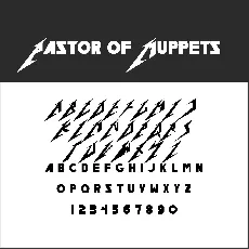 Metallica font