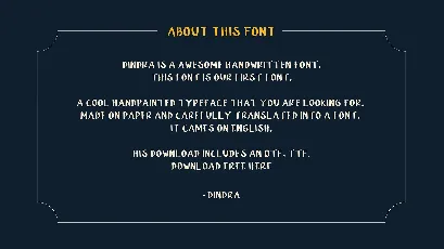 Dindra font