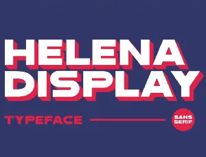 Helena Display font