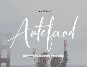 Antefand Script Free font