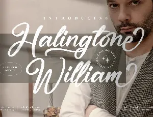 Halingtone William font