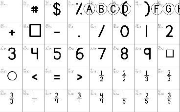 KG Traditional Fractions font