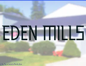 Eden Mills font