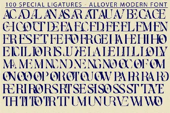 Allover Modern font