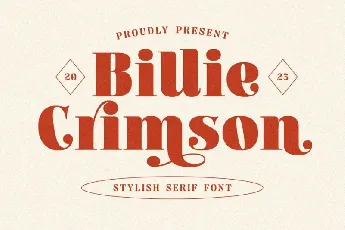 Billie Crimson Serif font