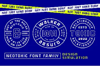 Neotoxic Futuristic font