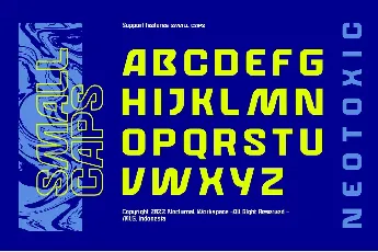 Neotoxic Futuristic font