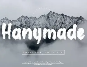 Hanymade Script font