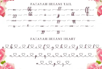 Fatayah Irhami Script font