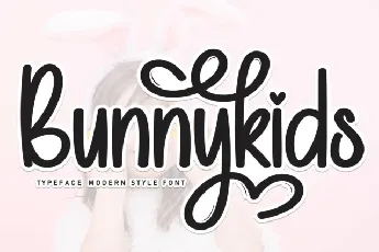 Bunnykids Display font