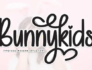 Bunnykids Display font