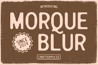 Morque Blur font