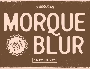 Morque Blur font