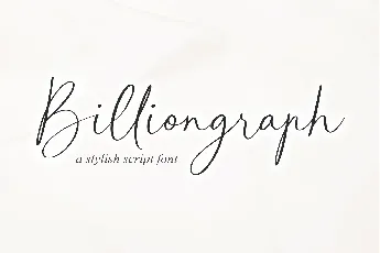 Billiongraph font