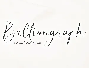 Billiongraph font