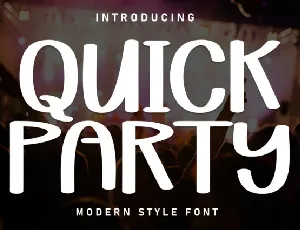 Quick Party Display font