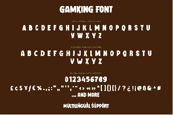 GAMKING font