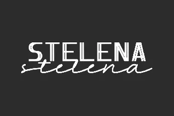 Stelena Demo font