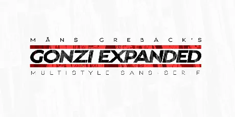 Gonzi PERSONAL USE font