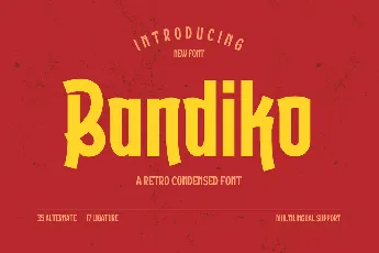 Bandiko trial font