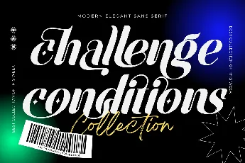 challenge conditions demo font