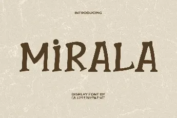 MiralaDemo font