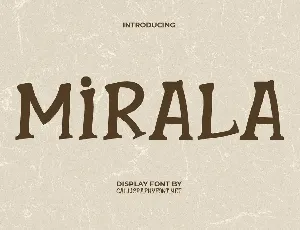 MiralaDemo font