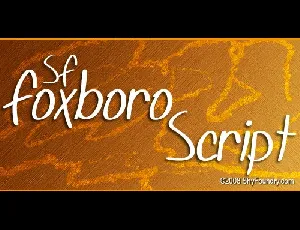 SF Foxboro Script font