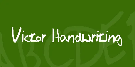 Victor Handwriting font