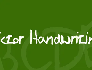 Victor Handwriting font