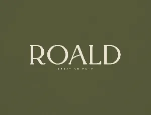 Roald font