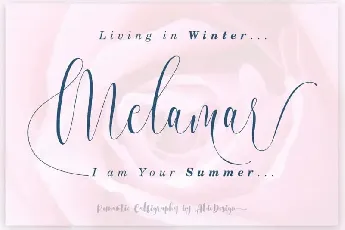 Melamar Calligraphy font