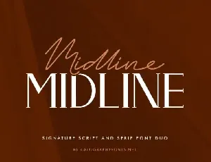 Midline Duo font