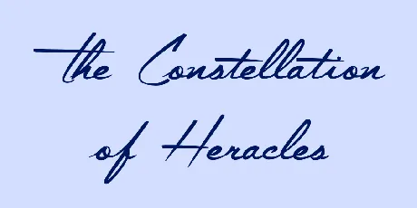 The Constellation of Heracles font