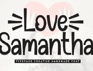 Love Samantha Display font
