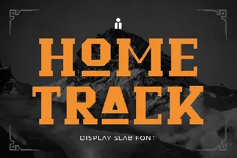 Home Track font