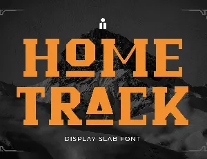 Home Track font