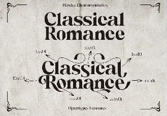 Classical Romance font