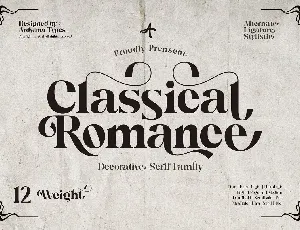 Classical Romance font